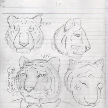 虎獣人さんの練習