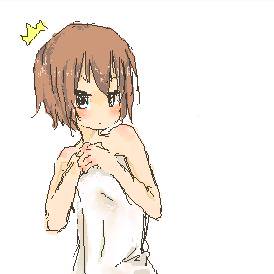 タオル巻き少女