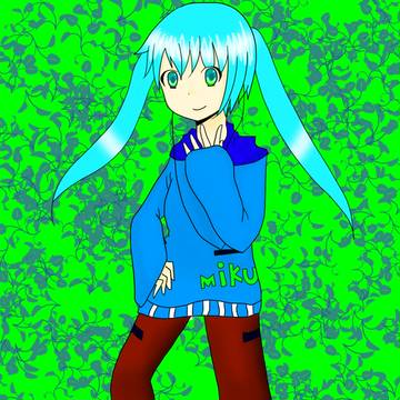 ミクさん描いてみた