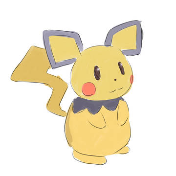 縛りお絵かき　ピチュー