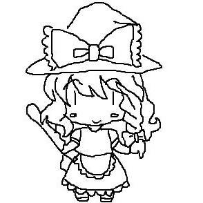マウス絵-東方オリキャラ-きりさめ まりさ