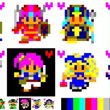 DQ3女性キャラ　FC版ドット16c置換