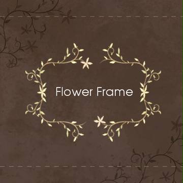 【素材】植物系フレーム3【飾り枠】