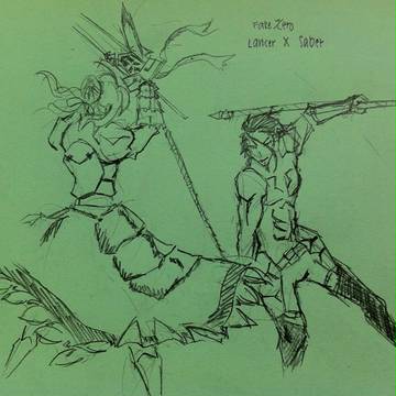 fate zero lancer x saber