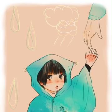 空色レインコート