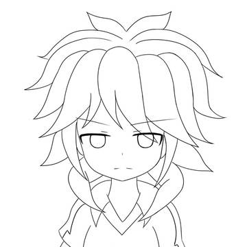 雨宮しゃん　線画