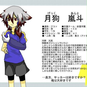 【絵師いなご化】月狗　嵐斗【あらくも】