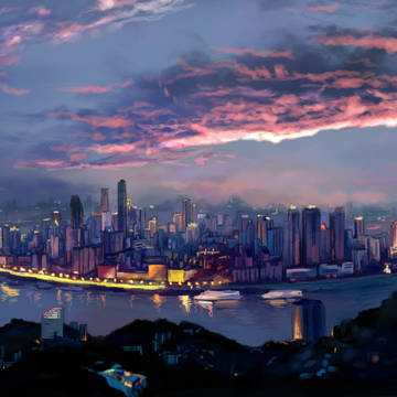 私の都市の夜景