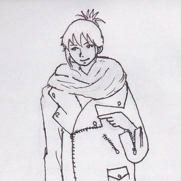 「あっちだぜ。」
