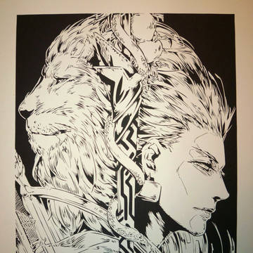 切り絵 ギルガメッシュ