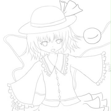 こいしちゃん　線画