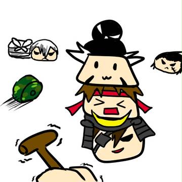 だるまおとし　※らくがき