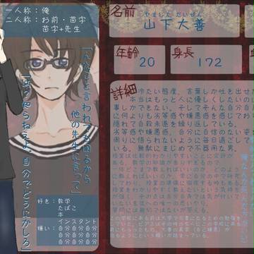 【隔離学校】山下 大善【キャラシ】