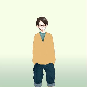 足湯につかる