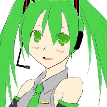 初音ミク　落塗り