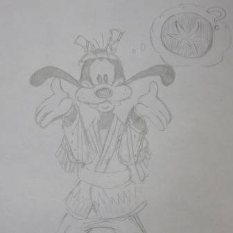 グーフィー　落書き