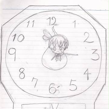 掛け時計―妖夢・ゆゆ―