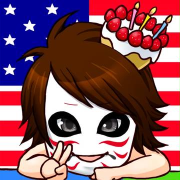 お祝いイラストの研二さん☆彡