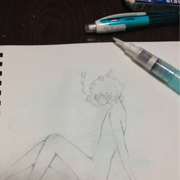 水彩画（途中）