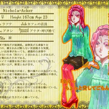 【PUA】ニコラ=アッカー【ラフテ】