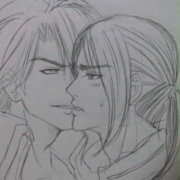 キス顔描く練習