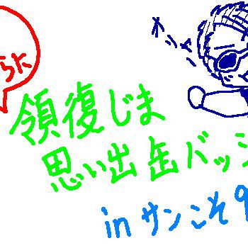領復じま思い出缶バッジ～サンこそ９