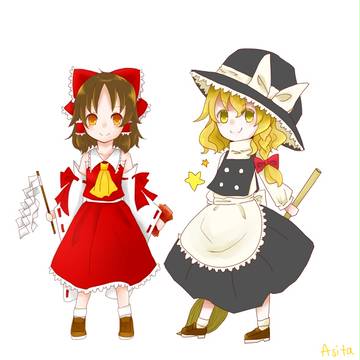 れいむとまりさ