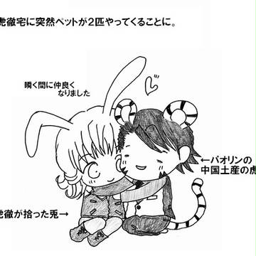 ミニ虎とミニ兎が虎徹さん宅に来た