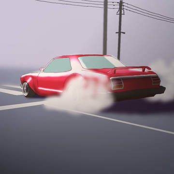 旧車バーンアウト