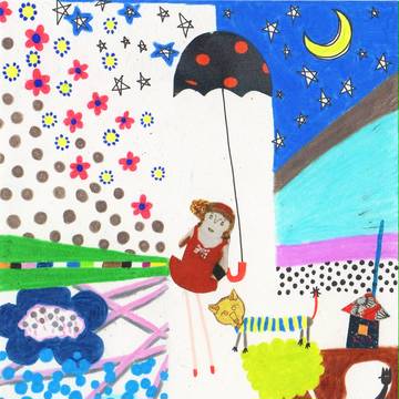 満開の雨