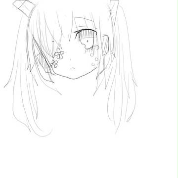 線画ミクちゃんw