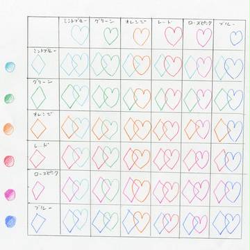 【実験】カラーシャー芯・一番きれいに飛ぶ色はどれだ？