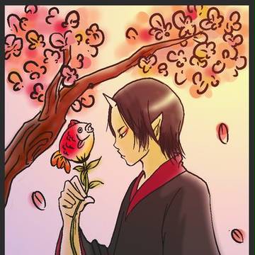 桜と鬼と金魚草。