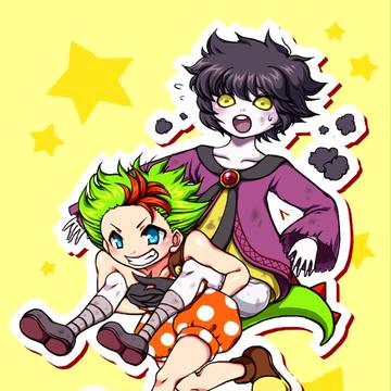 チビヨッシー＆モアモア擬人化
