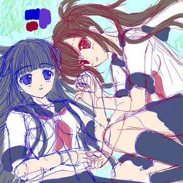 ゆりりん準備号ラフ画　その１