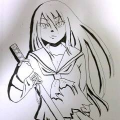 セーラー服と日本刀