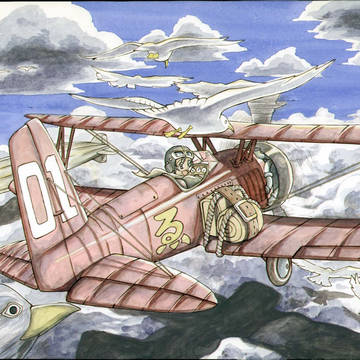 空飛ぶ飛行機