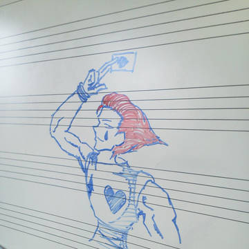 友達が描いたヒソカ