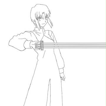 シエル　線画