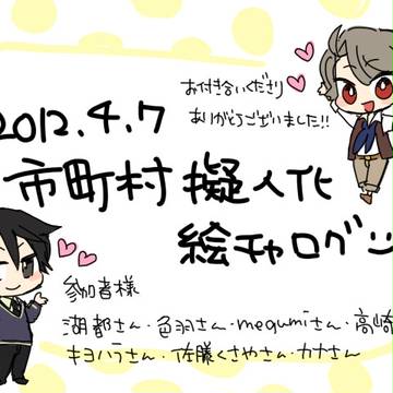 【市町村擬人化】絵チャログ