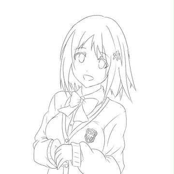 三村かな子の線画