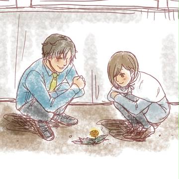 若と古森とデイジーらくがき
