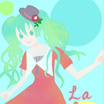 椿姫衣装の初音ミク描いてみた