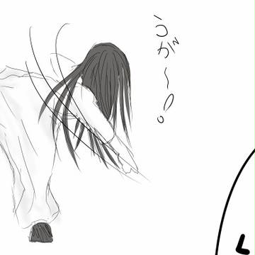 思わず描いた落書き貞子（始球式）