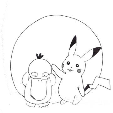 皮卡丘&可達鴨