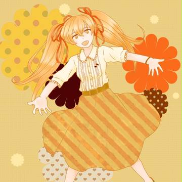 オレンジっぽいミクさん