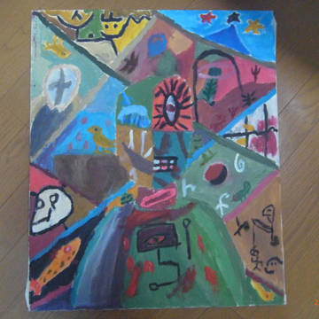 高校時代の作品・自画像