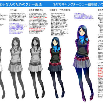 線画が苦手な人のためのグレー画法