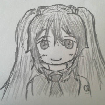 [アナログだけど]ミクさん[描いてみた]