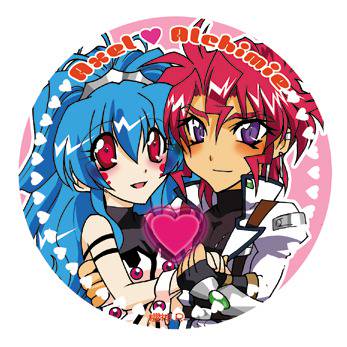 アクセル&アルフィミィ缶バッチ